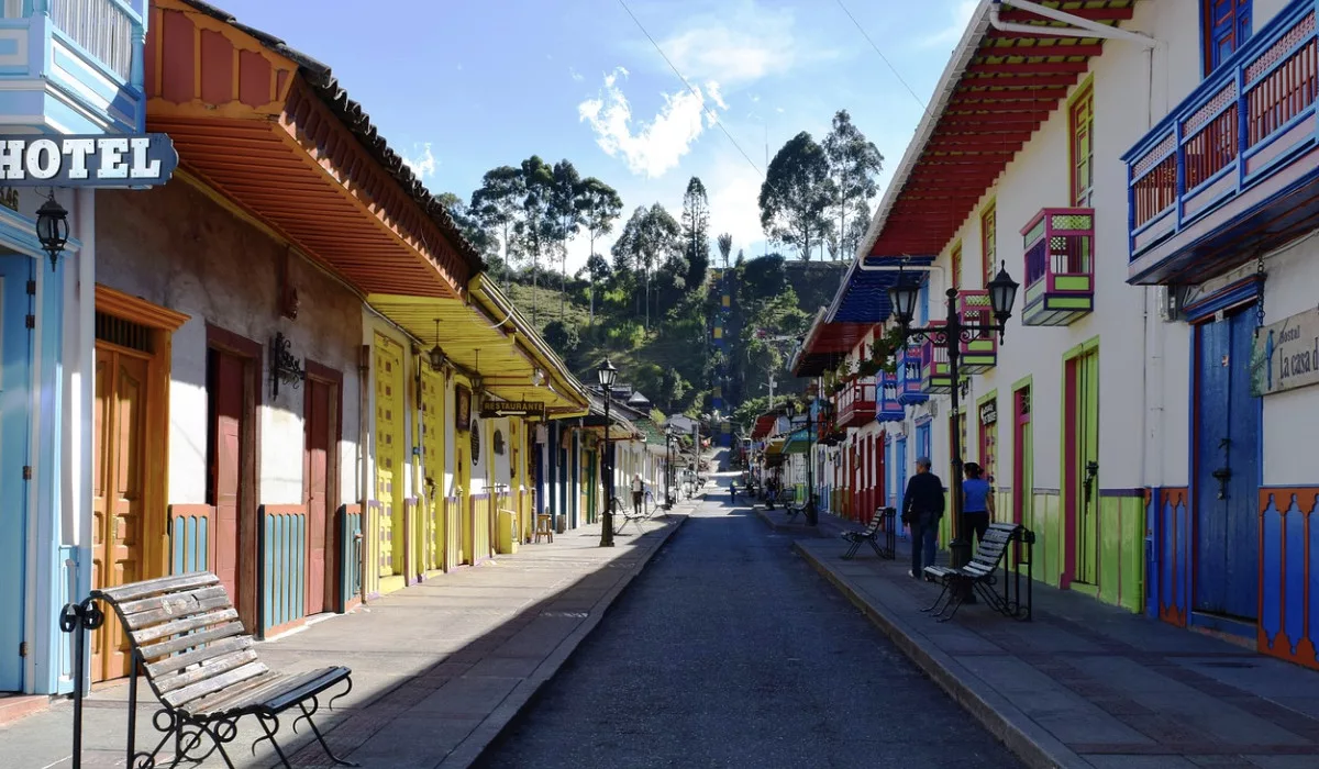 Callejón colores, Salento, Quindío, Colombia