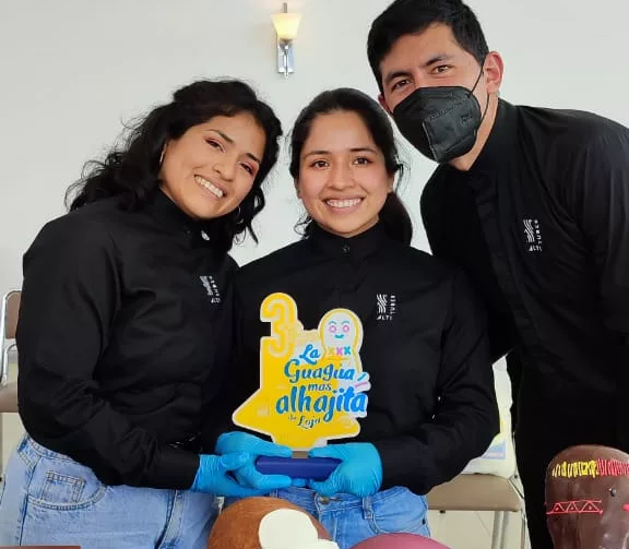 Los emprendedores se ubicaron en el segundo lugar de un concurso local “La guagua más alhajita” de Loja, en el mes de noviembre de 2021.