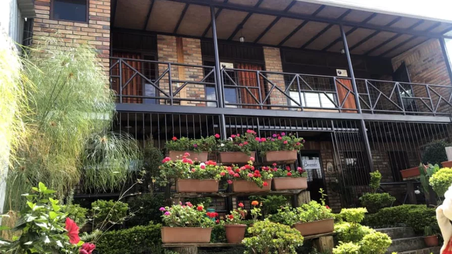 El jardín que contiene diversas rosas y plantas ornamentales que lo hacen único.