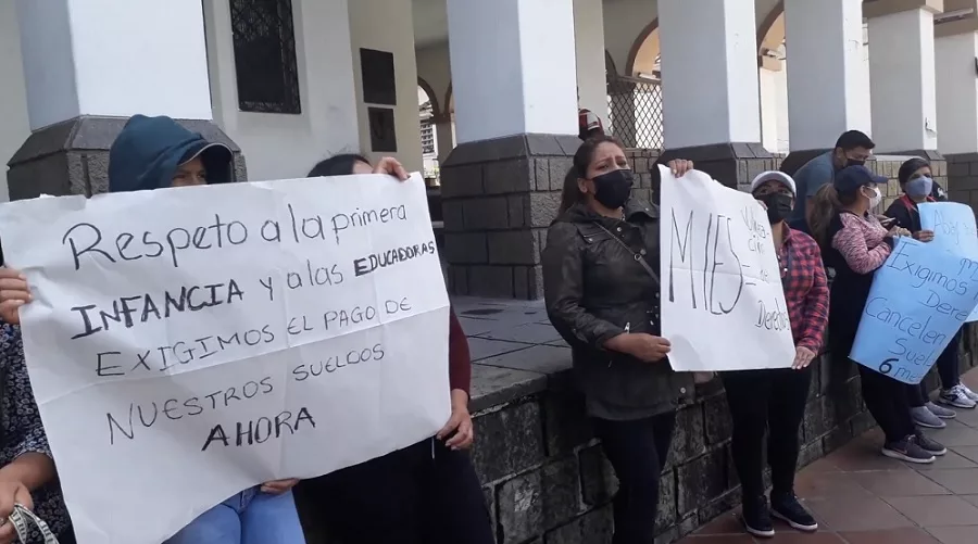 Con el fin del contrato no saben qué pasará con los niños que atienden en los Centros de Desarrollo Infantil. Temen que también queden en el abandono y su situación vulnerable se agrave.