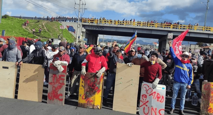 La Confederación Nacional de Organizaciones Campesinas, Indígenas y Negras (Fenocin) no cesa en su postura de movilizarse contra el Gobierno aun cuando rige el estado de excepción en tres provincias costeras: Guayas, Esmeraldas y Santo Domingo.