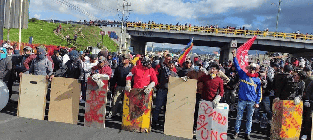 La Confederación Nacional de Organizaciones Campesinas, Indígenas y Negras (Fenocin) no cesa en su postura de movilizarse contra el Gobierno aun cuando rige el estado de excepción en tres provincias costeras: Guayas, Esmeraldas y Santo Domingo.