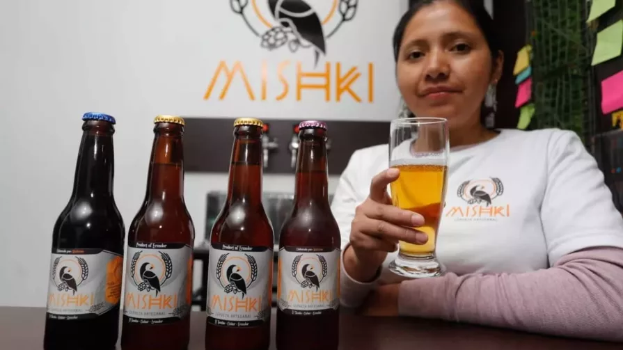 “Mishki Cerveza Artesanal”, liderada por Margarita, emprendedora oriunda de la comunidad de Sisid Anejo, en la parroquia Ingapirca, de la provincia de Cañar.