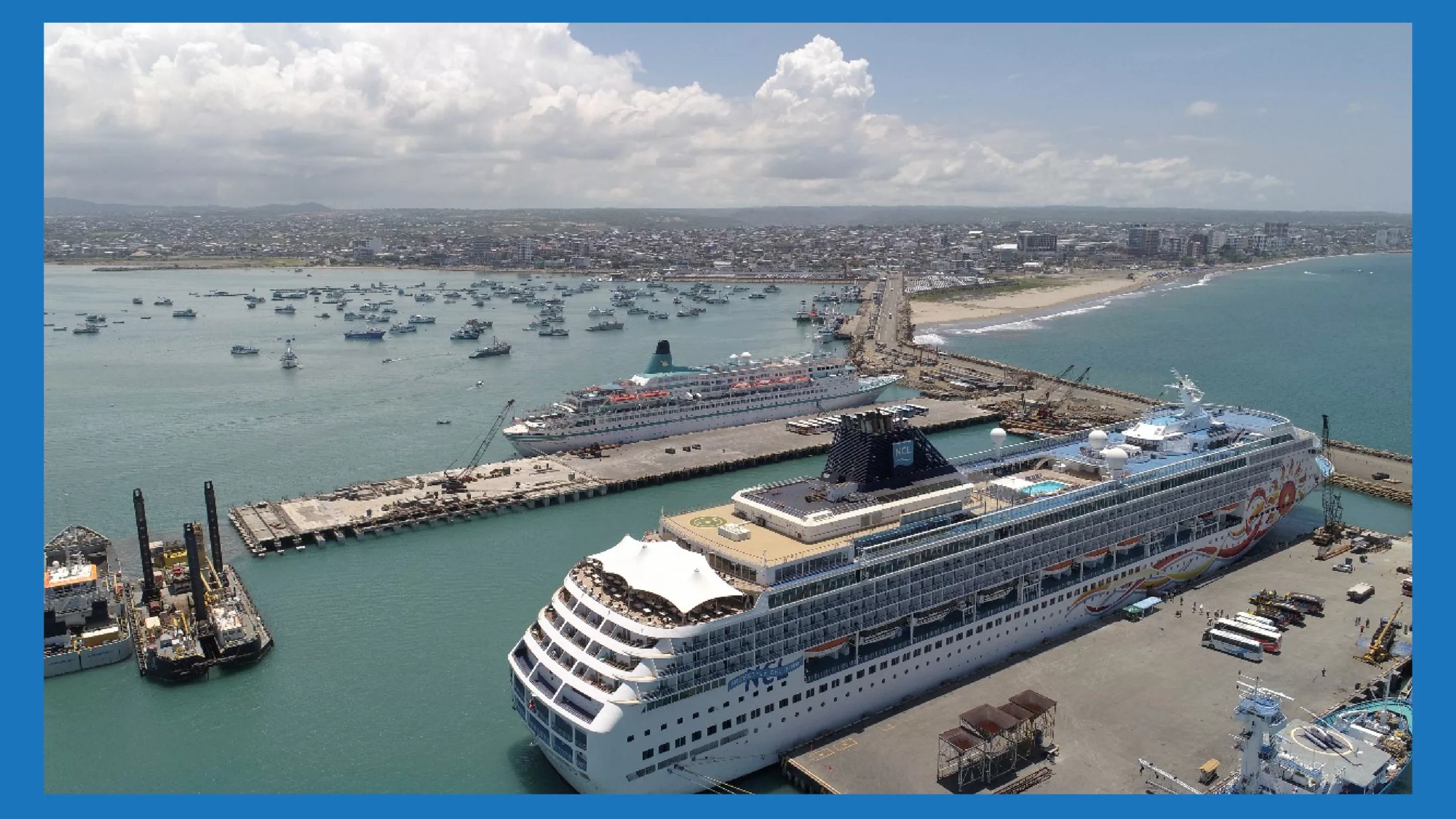 El puerto de Manta tuvo un movimiento de carga de 1,1 millones de toneladas en 2022, detalla el presidente de TPM. El número de contenedores movilizados fue de 6.500.
