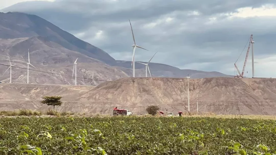 El Ministerio de Energía prevé una reducción de 76.000 toneladas de CO2 con la operación del parque eólico.
